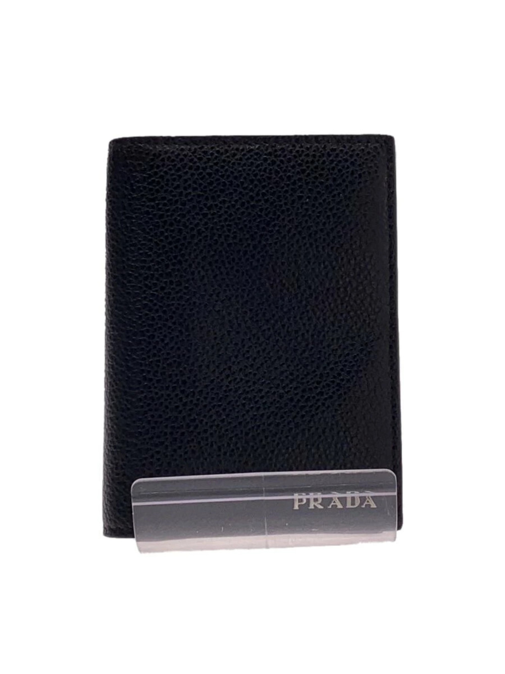 Prada Business Card Case Leather Black